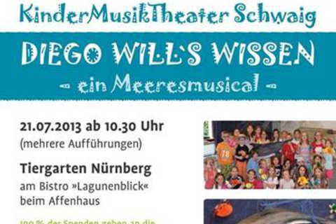 Meeresmusical „Diego will‘s wissen“, Foto: Tiergarten Nürnberg